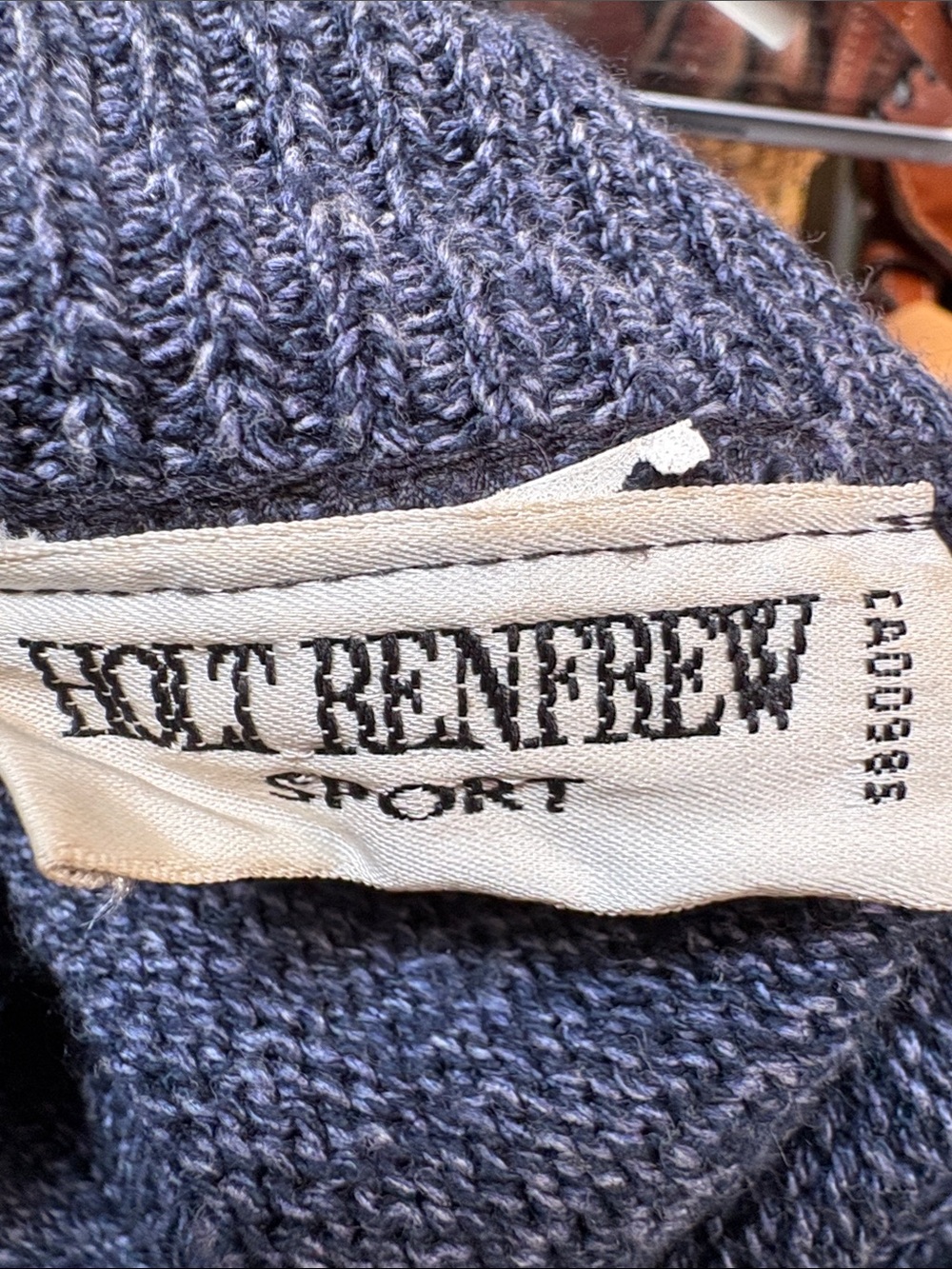 Vintage Holt Renfrew Sport Cotton Poncho Cardigan - Picture 8 of 8
